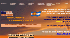 Desktop Screenshot of adhonayslabradoodles.com